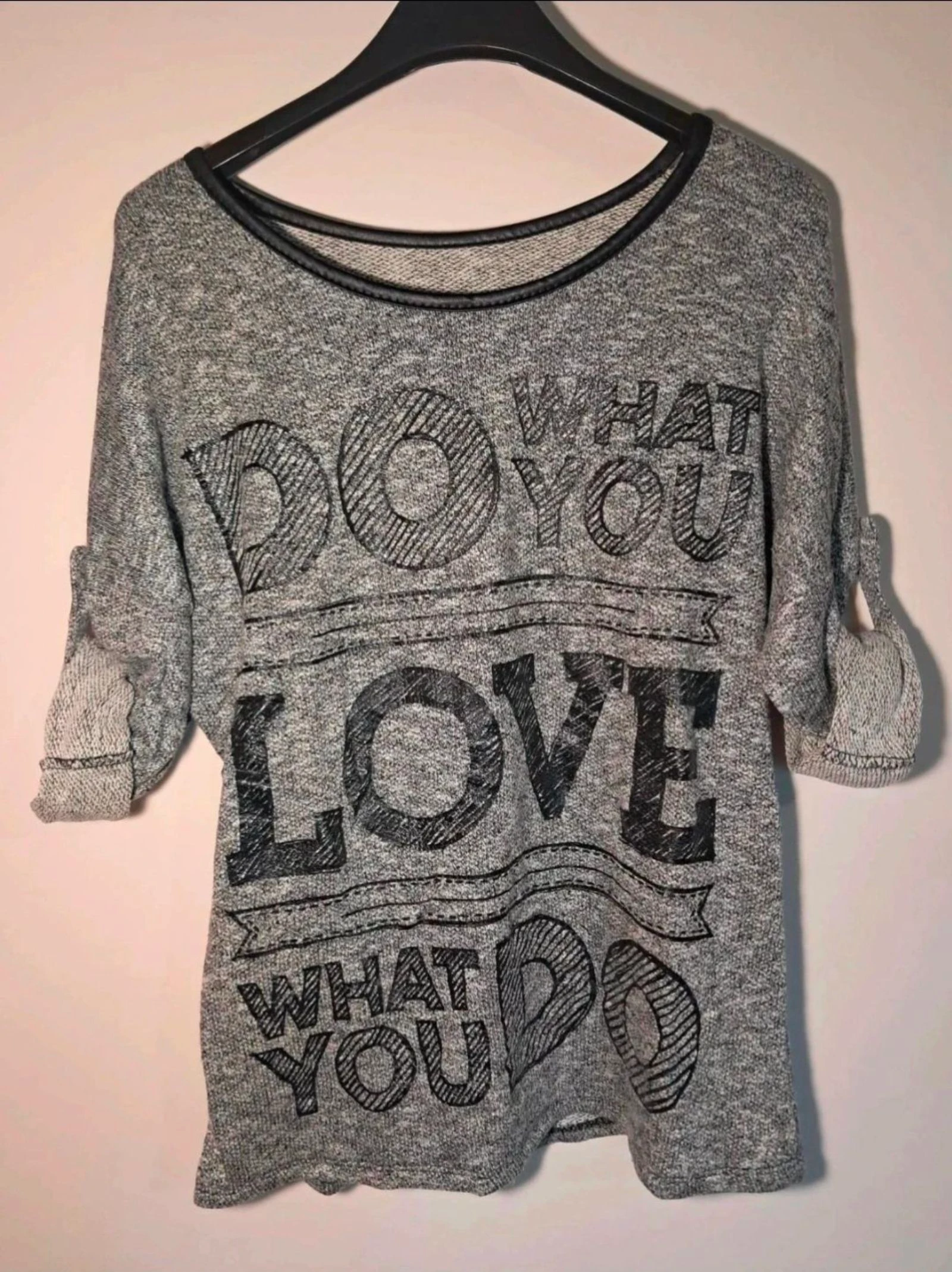 🖤Pull noir à motifs | taille S | manches 3/4 🖤 – photo 5